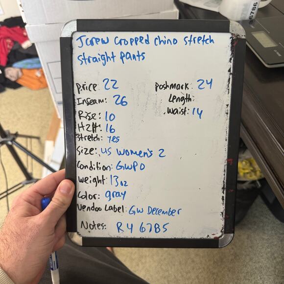 J Crew Cropped Chino Stretch Straight Pants US Womens 2 - Picture 8 of 8